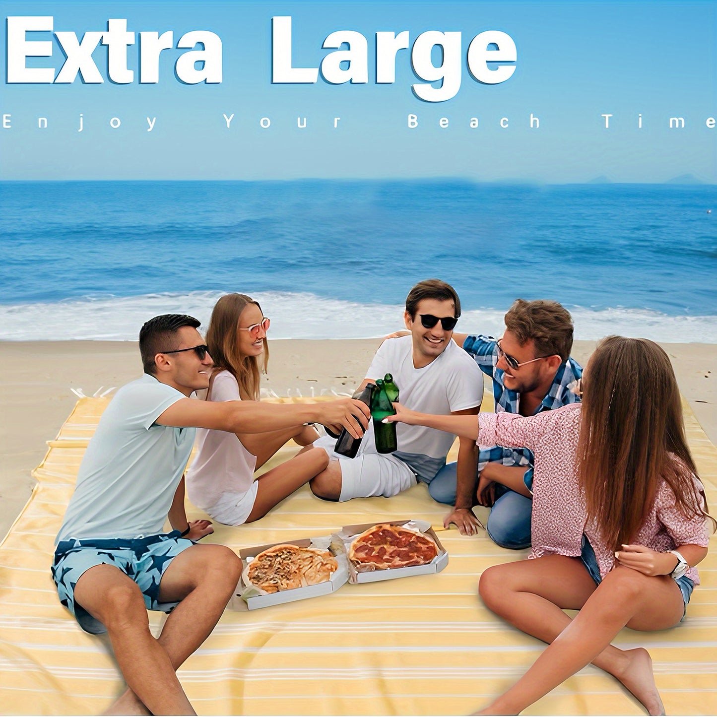 Reusachtig Turks Strandlaken – Extra Groot, Zacht & Zandvrij