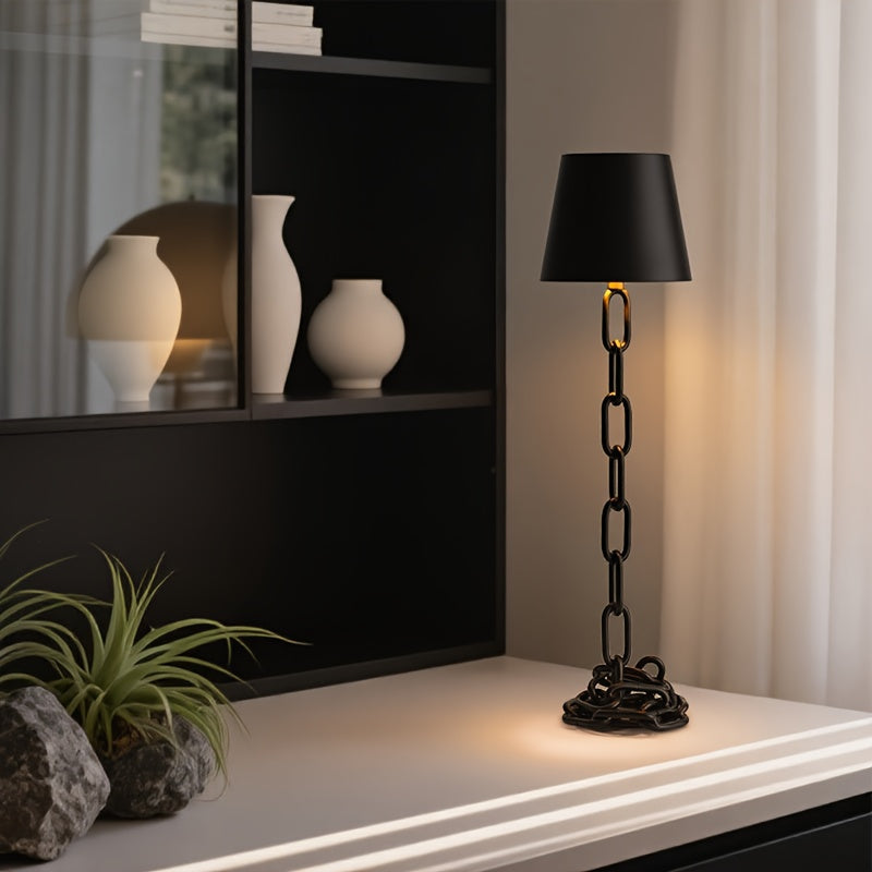 Kettingsculptuur Tafellamp Met Industriële Vorm Voor Warme Moderne Sfeerverlichting