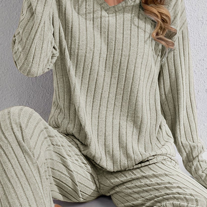 Comfortabele Dames Loungeset met Lange Mouwen en Broek