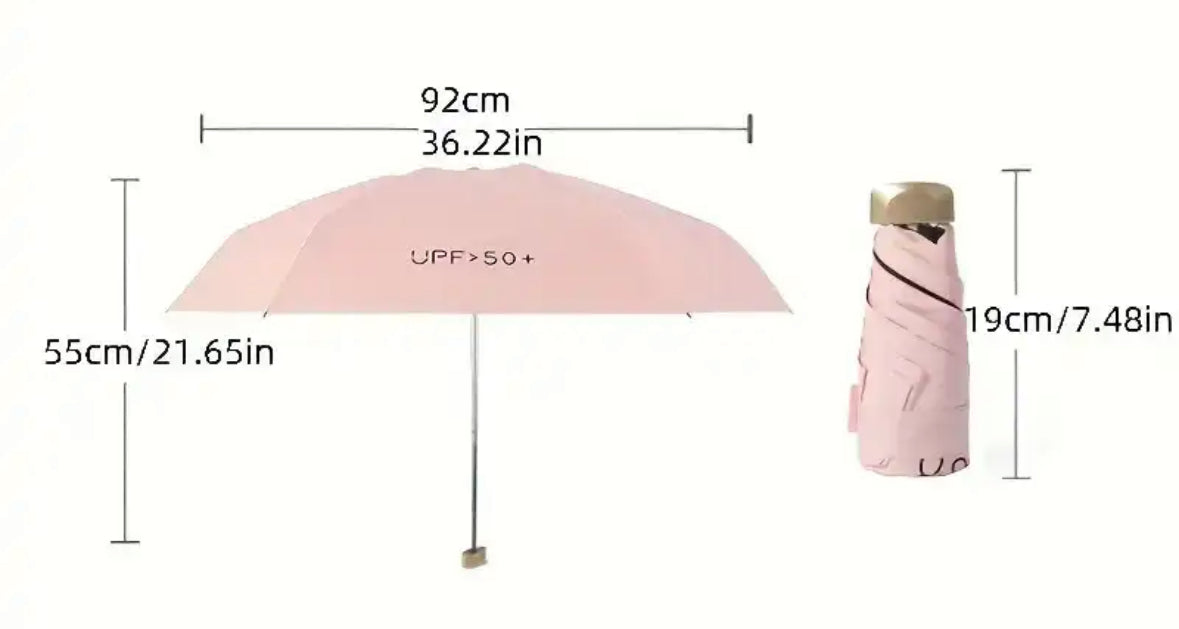 Compacte Reisparaplu Met UV-Bescherming En Windbestendig Ontwerp