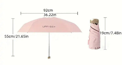 Compacte Reisparaplu Met UV-Bescherming En Windbestendig Ontwerp