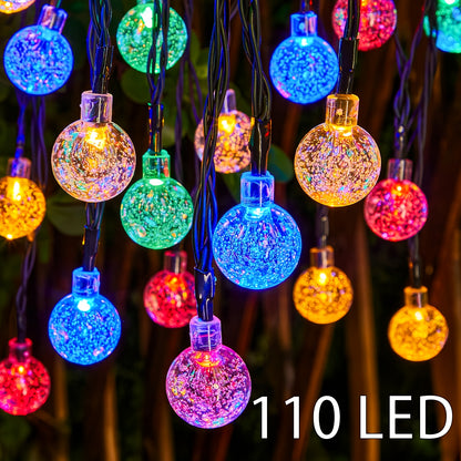 Zonne LED Bubbel- en Striplamp met 8 Lichtmodi voor Buiten