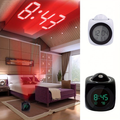LCD Projectie Wekker met LED Display en Snoozefunctie