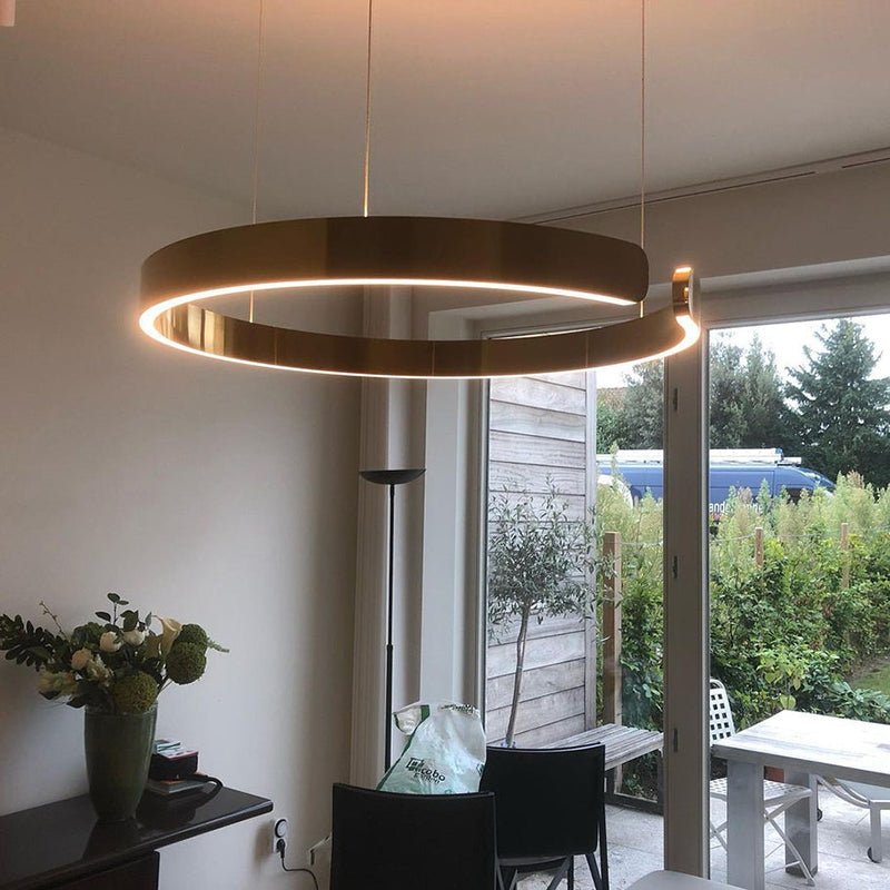 Moderne Ringvormige Hanglamp Met Geïntegreerde LED-Verlichting