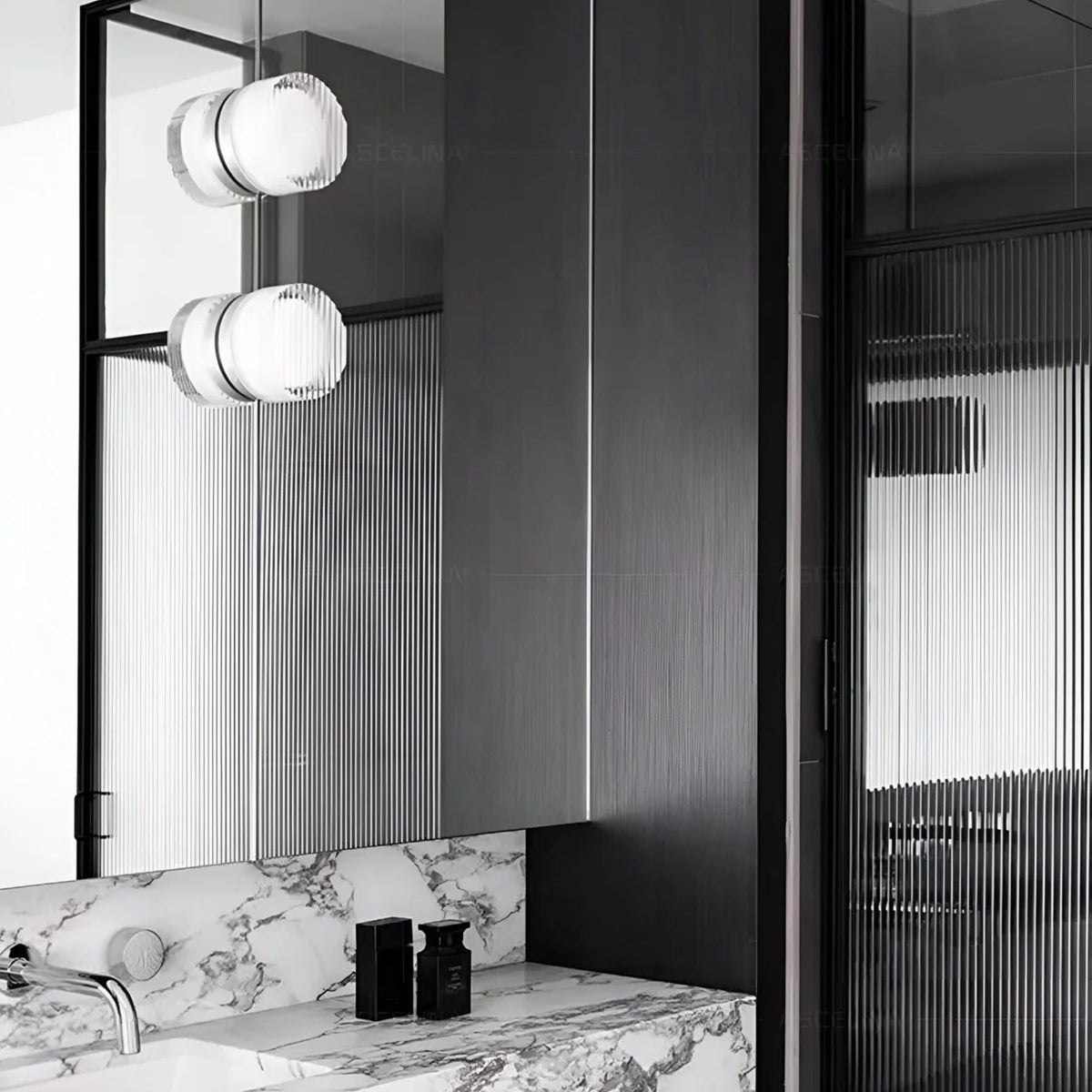 Compacte Wandlamp Met Geribbeld Lichtdesign En LED-Verlichting