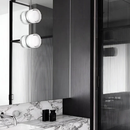 Compacte Wandlamp Met Geribbeld Lichtdesign En LED-Verlichting