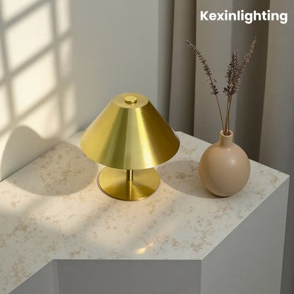 Oplaadbare Metalen Tafellamp met Draadloos Ontwerp