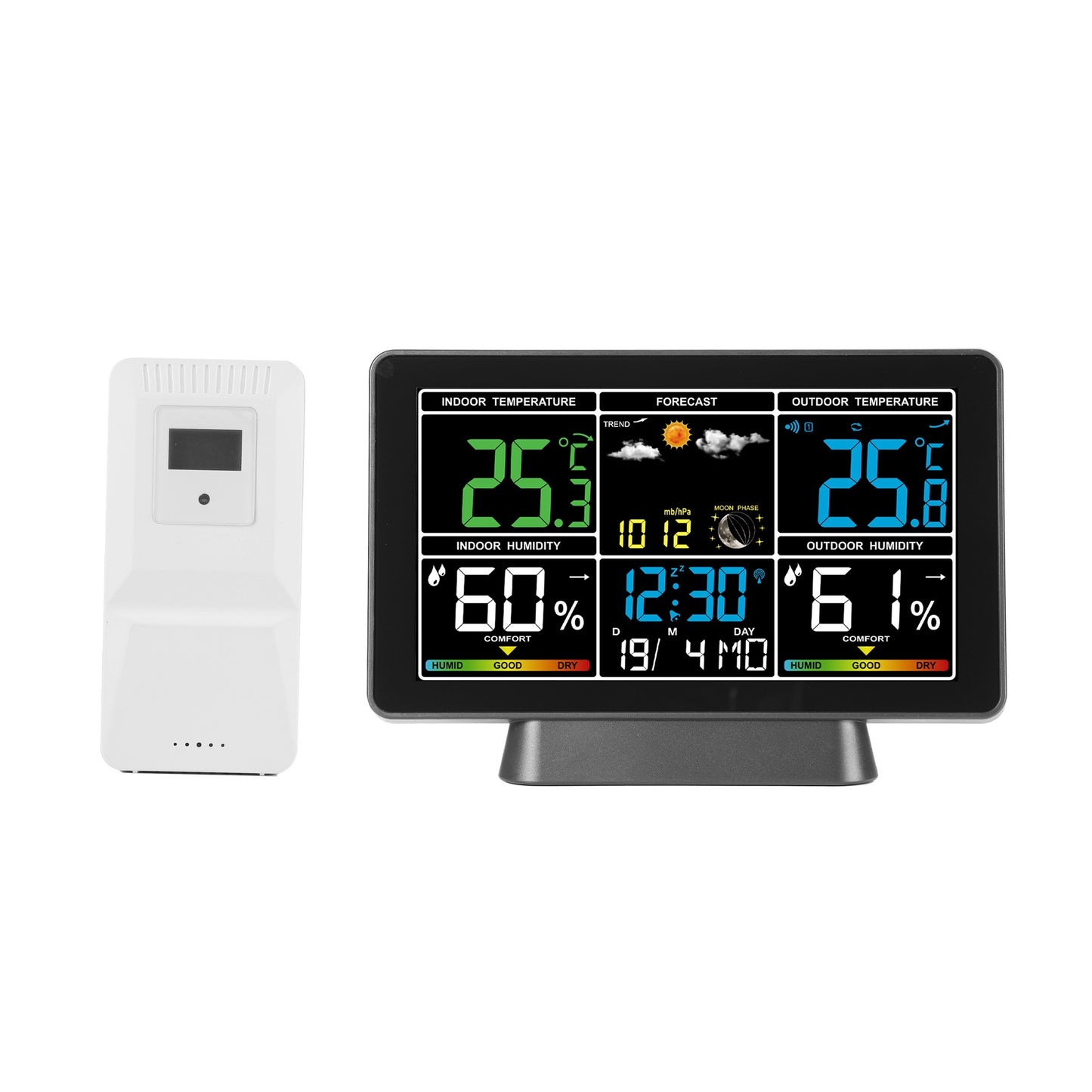 Multifunctioneel Weerstation – Groot Scherm & Draadloze Sensor