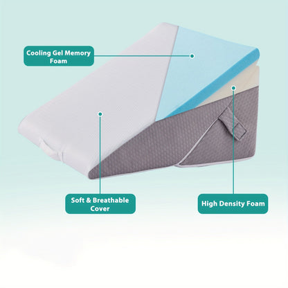 Verstelbaar Wigkussen Van Memory Foam Voor Comfortabele Ondersteuning