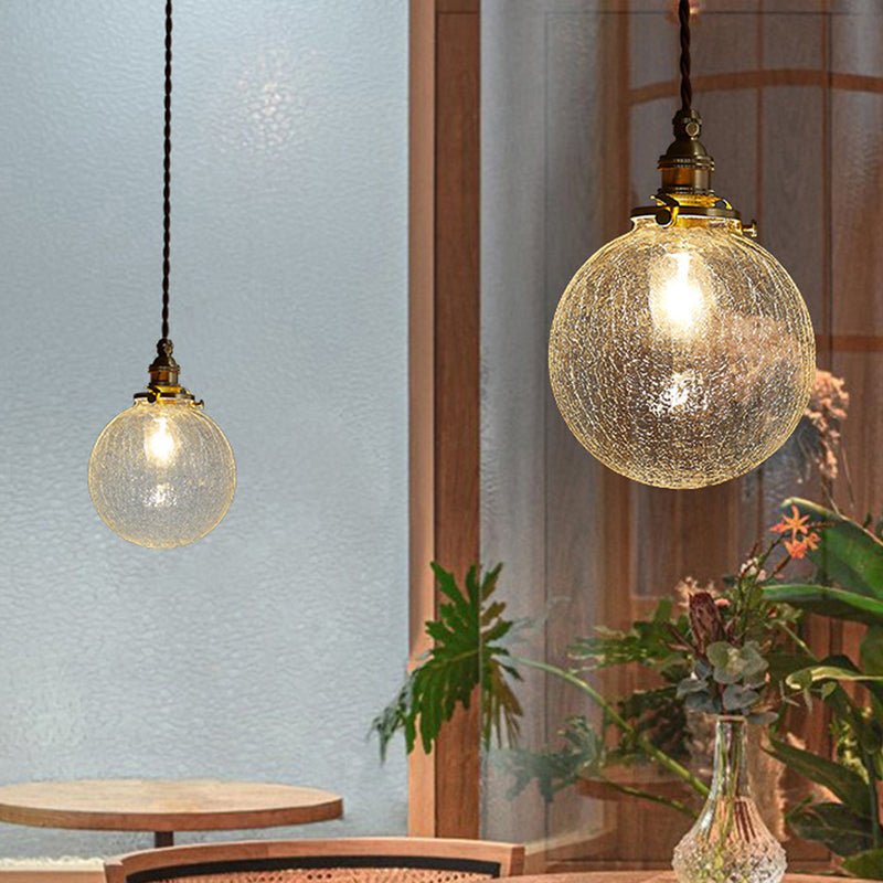 Vintage Glazen Hanglamp Met Tijdloze Uitstraling