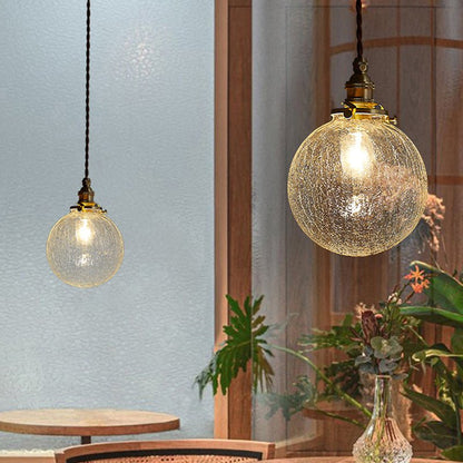 Vintage Glazen Hanglamp Met Tijdloze Uitstraling