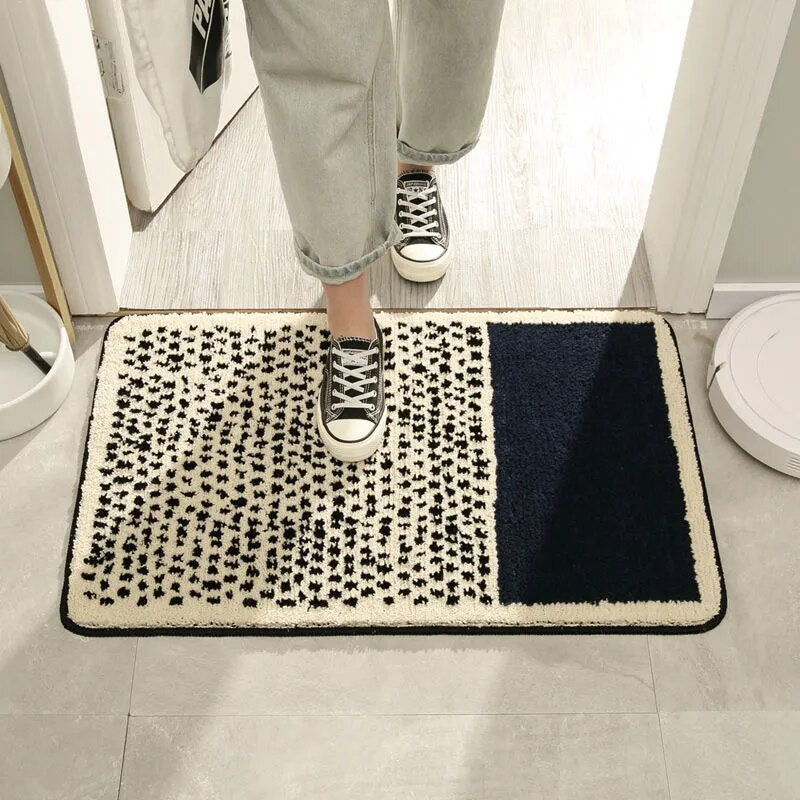 Luxe Handgemaakte Badmat Met Abstract Ontwerp
