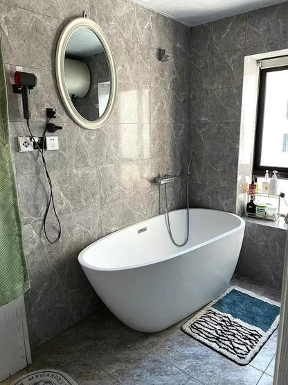 Luxe Handgemaakte Badmat Met Abstract Ontwerp
