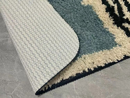 Luxe Handgemaakte Badmat Met Abstract Ontwerp
