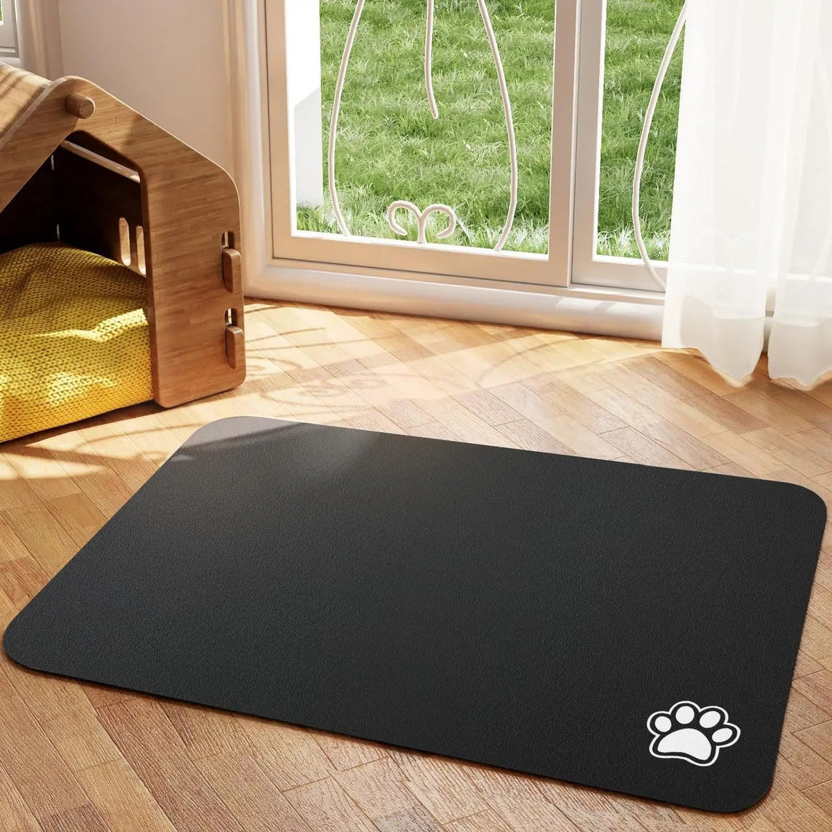 Absorberende Voerbakmat voor Honden en Katten met Antislip Onderkant