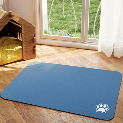 Absorberende Voerbakmat voor Honden en Katten met Antislip Onderkant