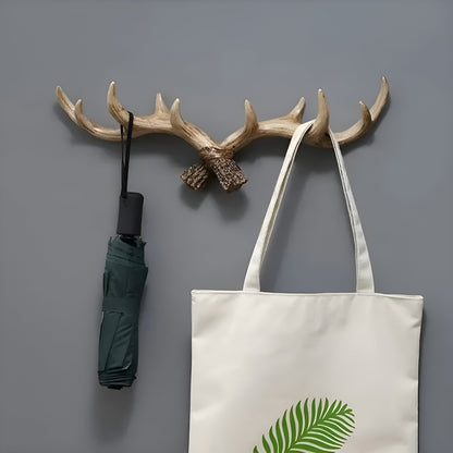 Vintage Wandhaak Met Gewei Design