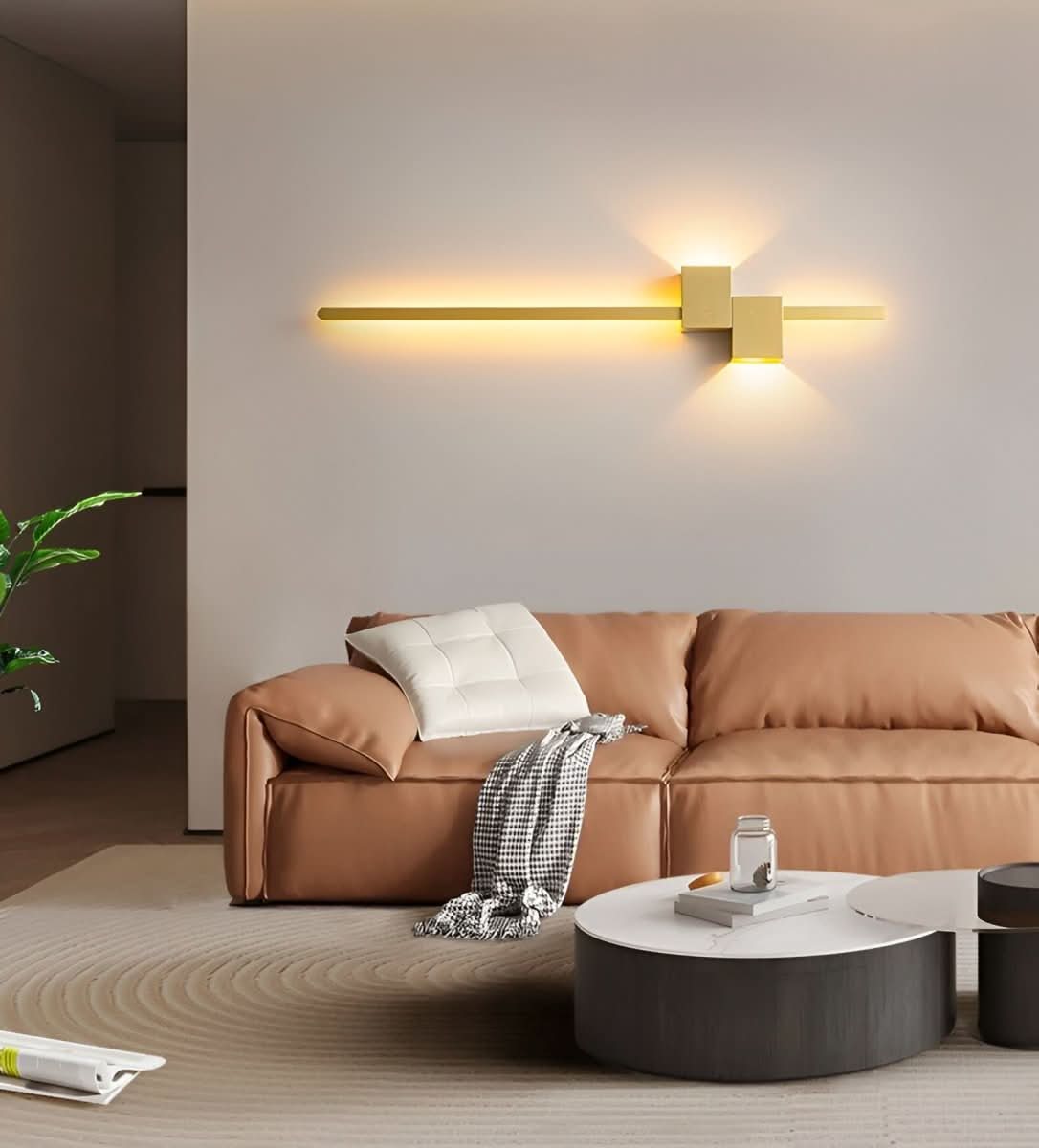 LED Wandlamp Met Minimalistisch Ontwerp En Indirecte Verlichting