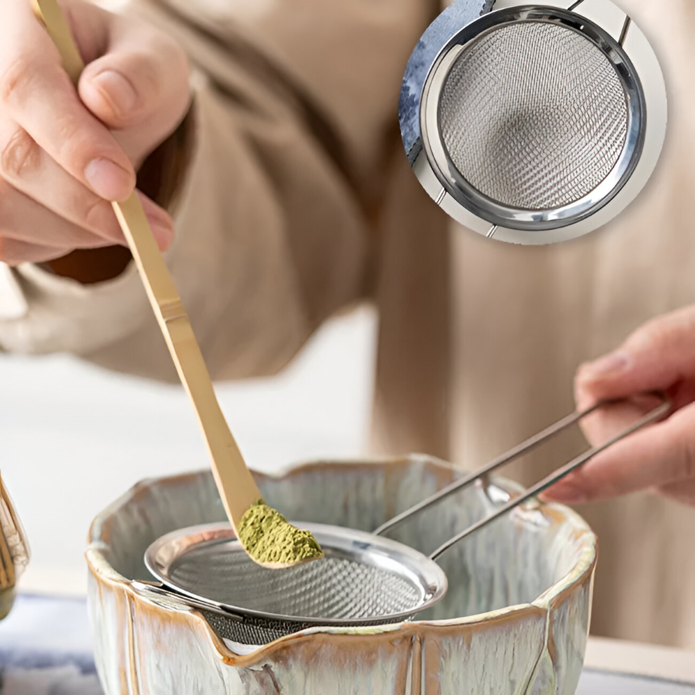 Complete Matcha Theeset Met Keramische Kom En Bamboe Accessoires