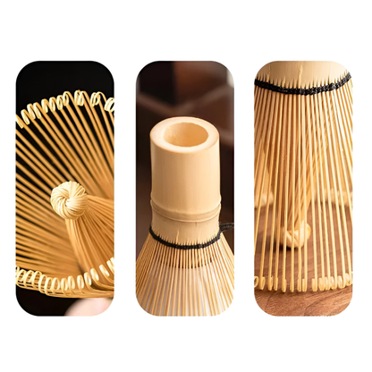Complete Matcha Theeset Met Keramische Kom En Bamboe Accessoires