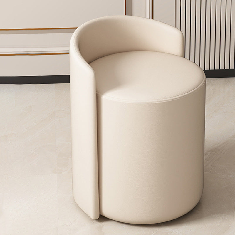 Ronde make-upkruk met rugleuning en keuze uit twee bekledingen
