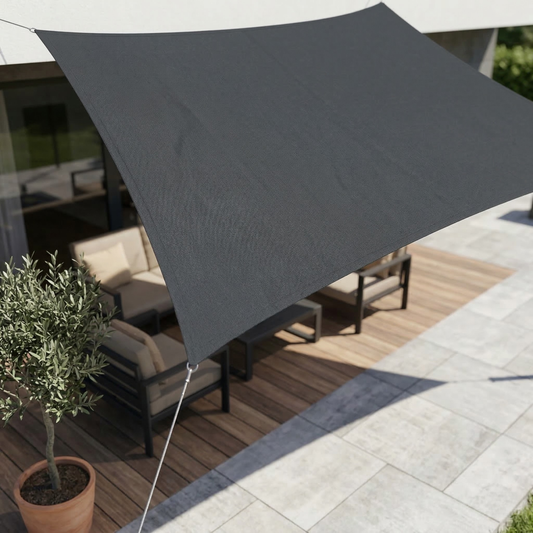 Rechthoekig Schaduwdoek Waterdicht met UV‑Bescherming