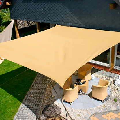 Rechthoekig Schaduwdoek Waterdicht met UV‑Bescherming