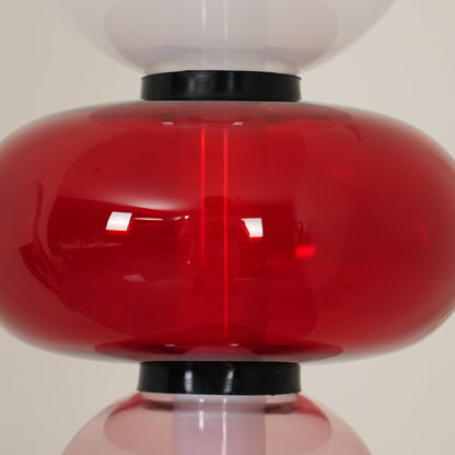 Artistieke Vloerlamp Met Gestapeld Glasdesign En LED-Verlichting