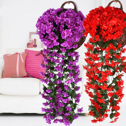 BloomCascade Luxe Hangorchidee voor Sfeervolle Interieurs