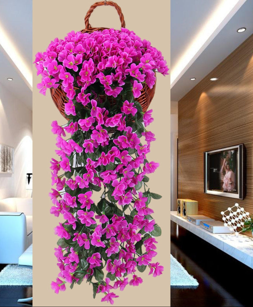 BloomCascade Luxe Hangorchidee voor Sfeervolle Interieurs
