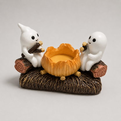 Geestvormige Kaarsenhouder van Kunsthars voor Halloween