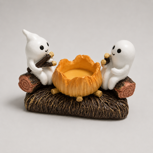 Geestvormige Kaarsenhouder van Kunsthars voor Halloween