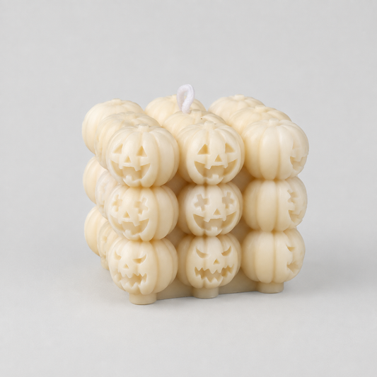Pompoenkaars van Sojawas in Decoratieve Blokvorm