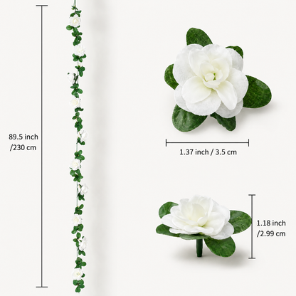 Zijden Rozen Klimopslinger Voor Blijvende Bloemdecoratie