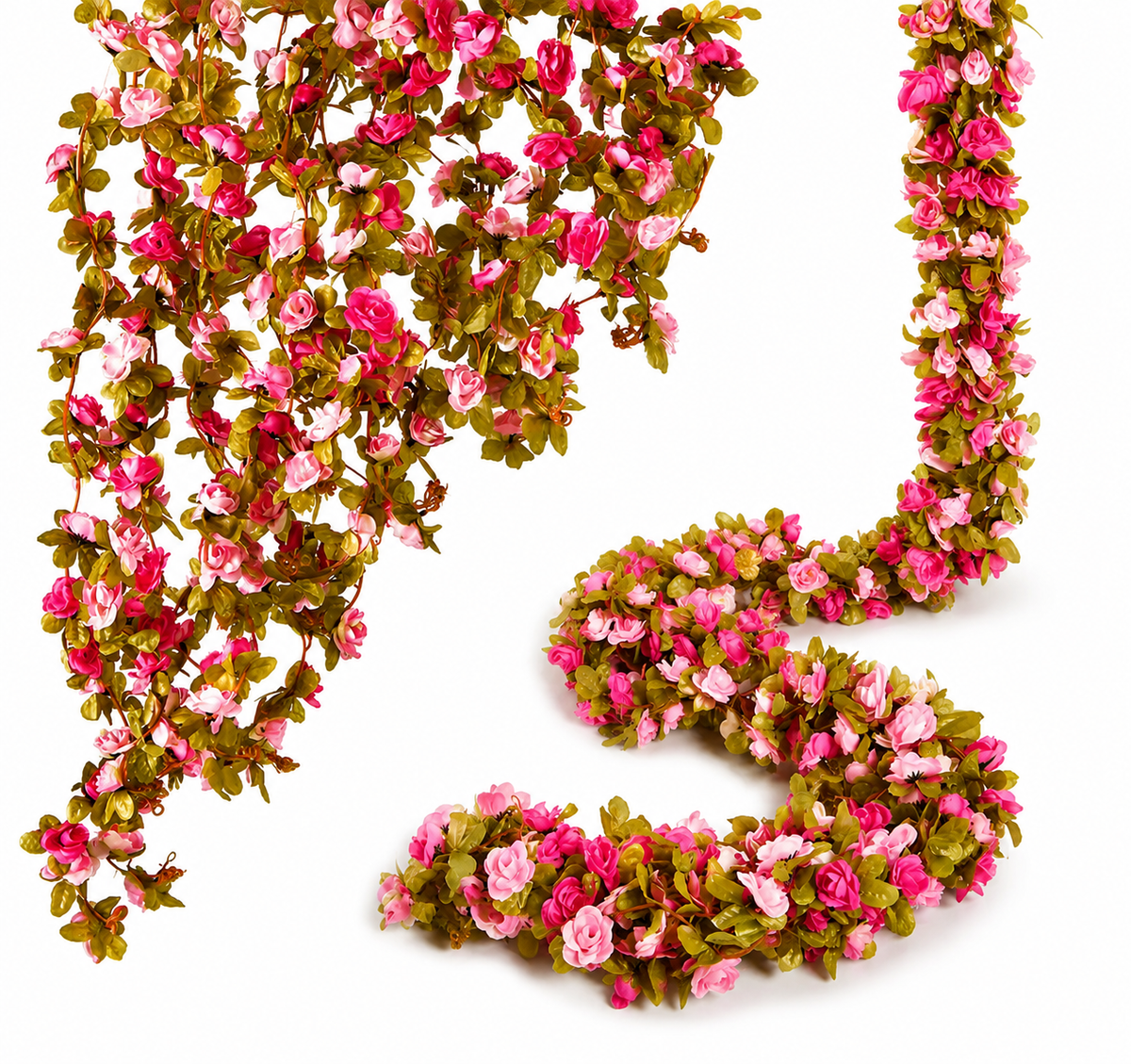 Zijden Rozen Klimopslinger Voor Blijvende Bloemdecoratie