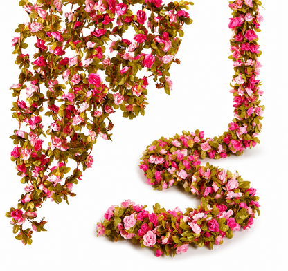 Zijden Rozen Klimopslinger Voor Blijvende Bloemdecoratie