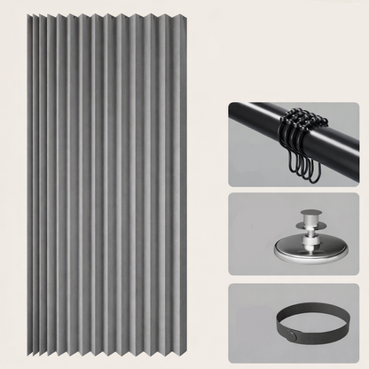 Vouwbare Doucheafscheiding met Magnetische Sluiting en Compact Ontwerp