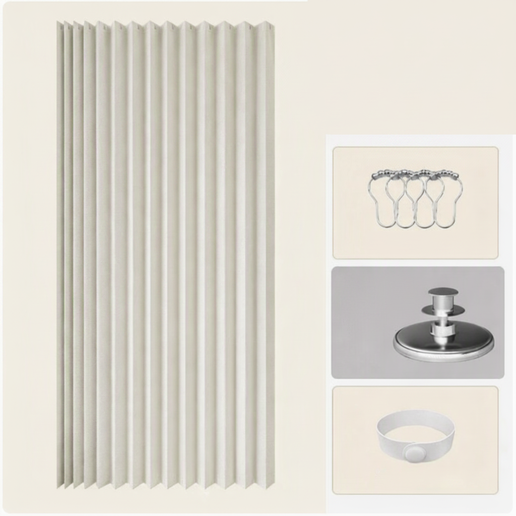 Vouwbare Doucheafscheiding met Magnetische Sluiting en Compact Ontwerp