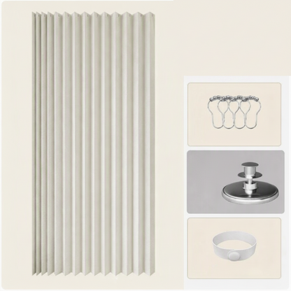 Vouwbare Doucheafscheiding met Magnetische Sluiting en Compact Ontwerp