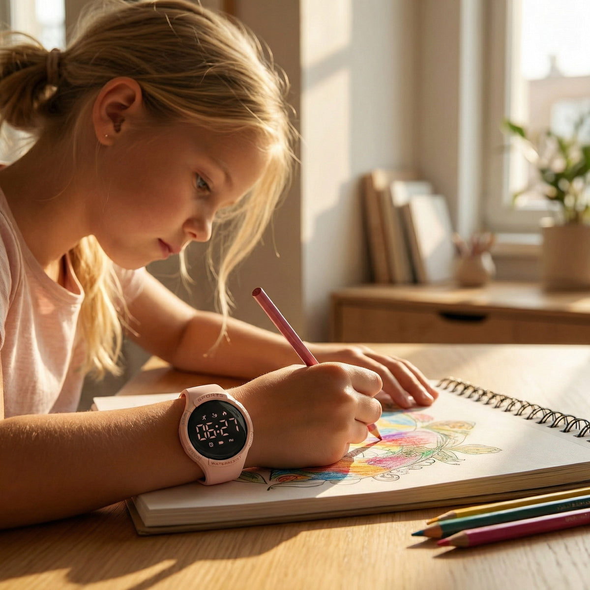 Kindertracker Horloge Met Waterdichte Bescherming Voor Actieve Dagelijkse Avonturen