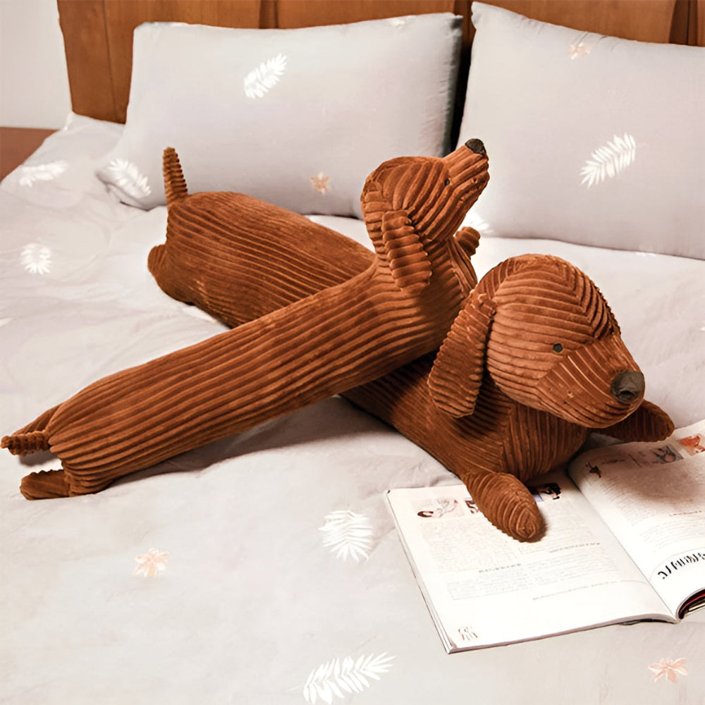 Pluche Teckel Kussen Voor Knuffelen, Ontspanning En Decoratie