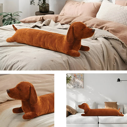 Pluche Teckel Kussen Voor Knuffelen, Ontspanning En Decoratie