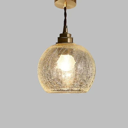Vintage Glazen Hanglamp Met Tijdloze Uitstraling
