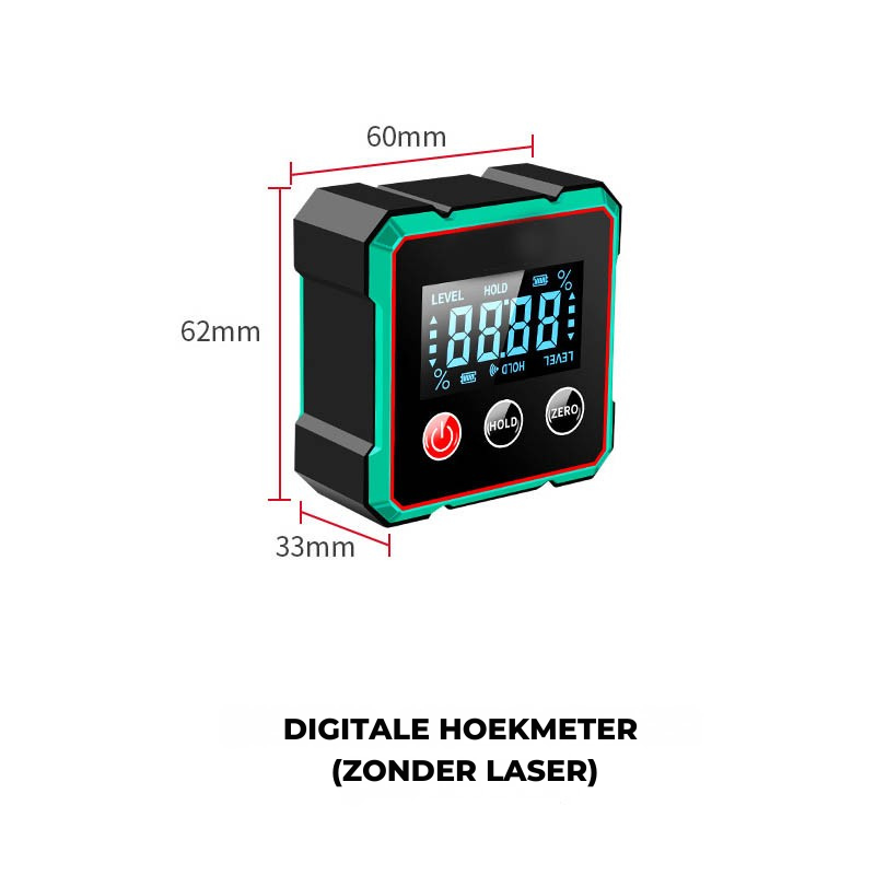 Digitale Hoekmeter En Waterpas Met LCD Scherm Voor Nauwkeurige Metingen