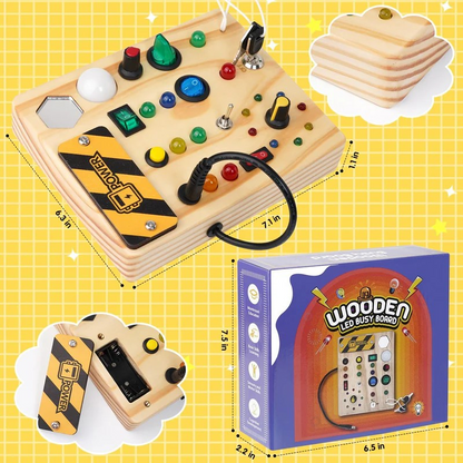 Montessori Drukbord Met 27 LED-Lampjes Voor Interactief Leren
