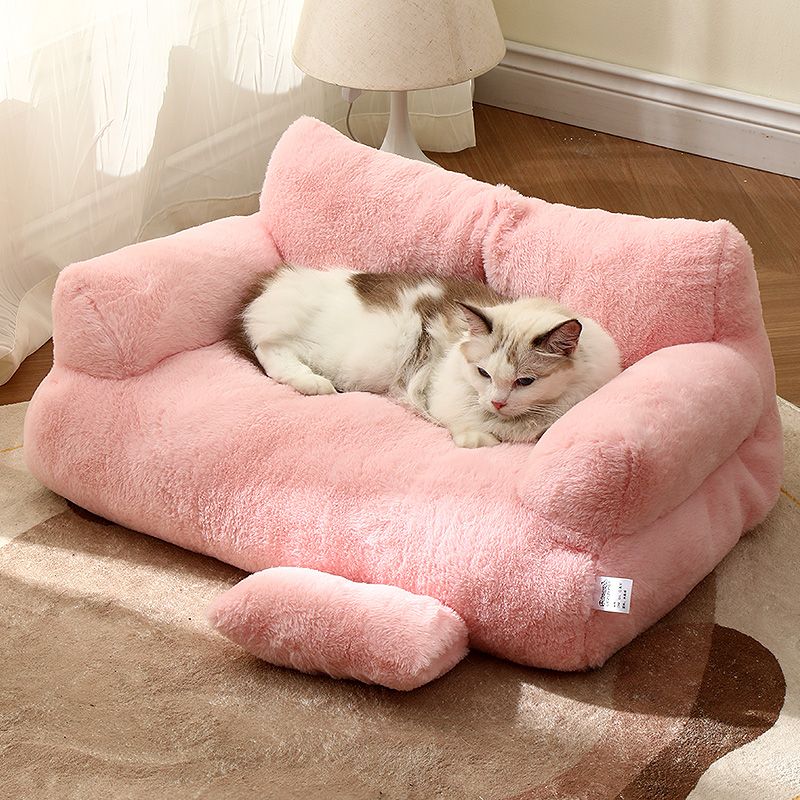 Kalmerende Huisdierensofa Met Opstaande Randen En Imitatiebont
