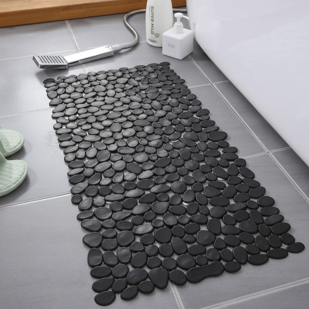 Antislip Bademat Met Kiezelsteenreliëf Voor Massage En Veilige Douchemomenten