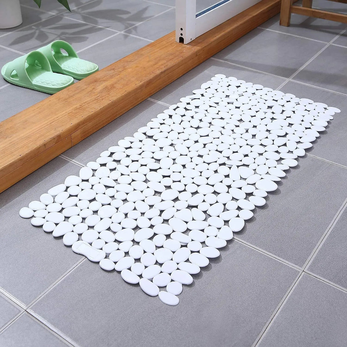 Antislip Bademat Met Kiezelsteenreliëf Voor Massage En Veilige Douchemomenten