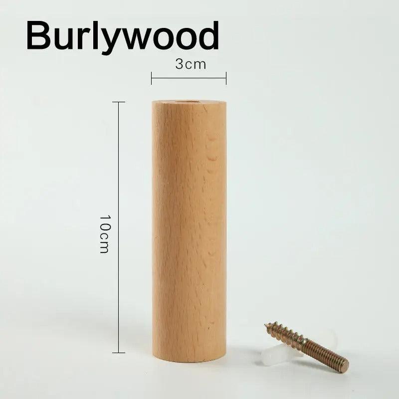 Houten Wandhaak met Schuin Geometrisch Profiel voor Moderne Binnenruimtes