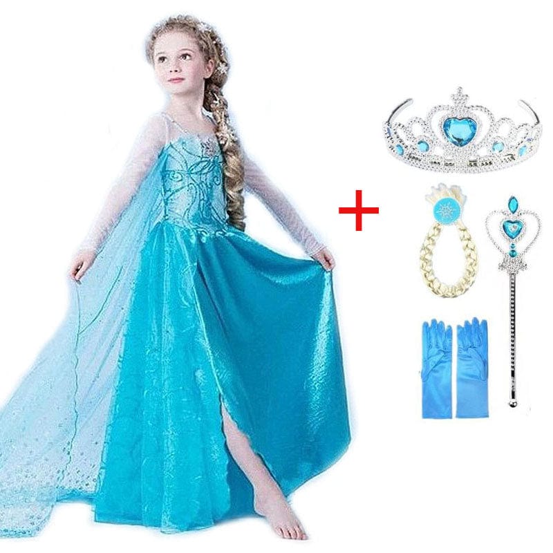 Prinsessen Verkleedjurk Met Accessoires Voor Fantasierijk Rollenspel